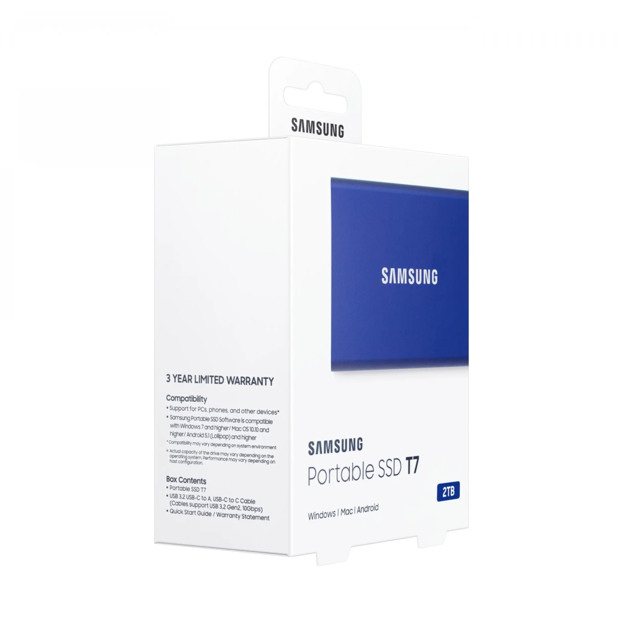 Samsung T7 2TB 5400RPM 2.5-inch USB 3.0 HDD