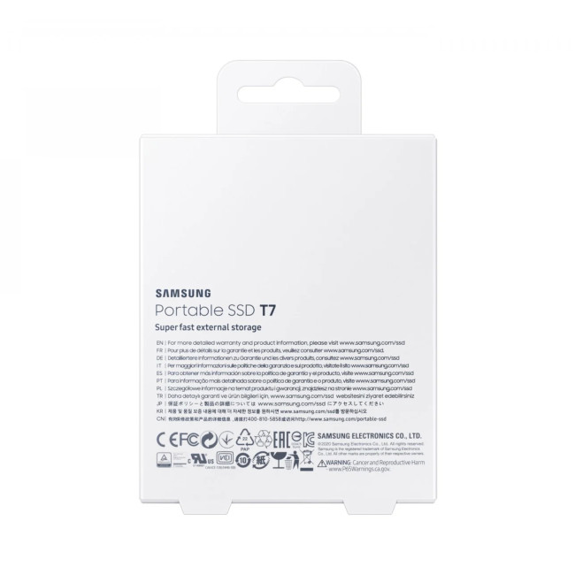 Samsung T7 2TB USB 3.2 Gen2 Type-C Portable SSD - Grey