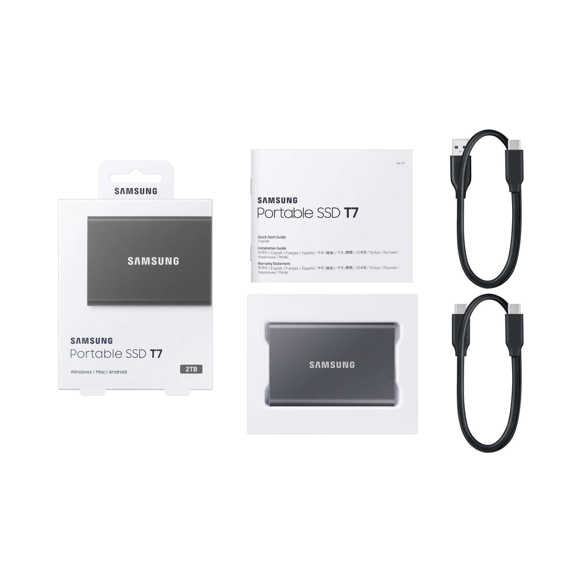 Samsung T7 2TB 5400RPM 2.5-inch USB 3.0 HDD