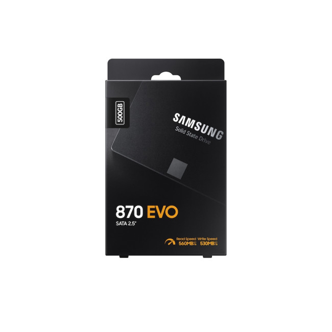 Samsung 870 EVO 500GB  2.5" 560 MB/s SATA 6 Gbps Serial ATA III Solid State Drive (SSD)