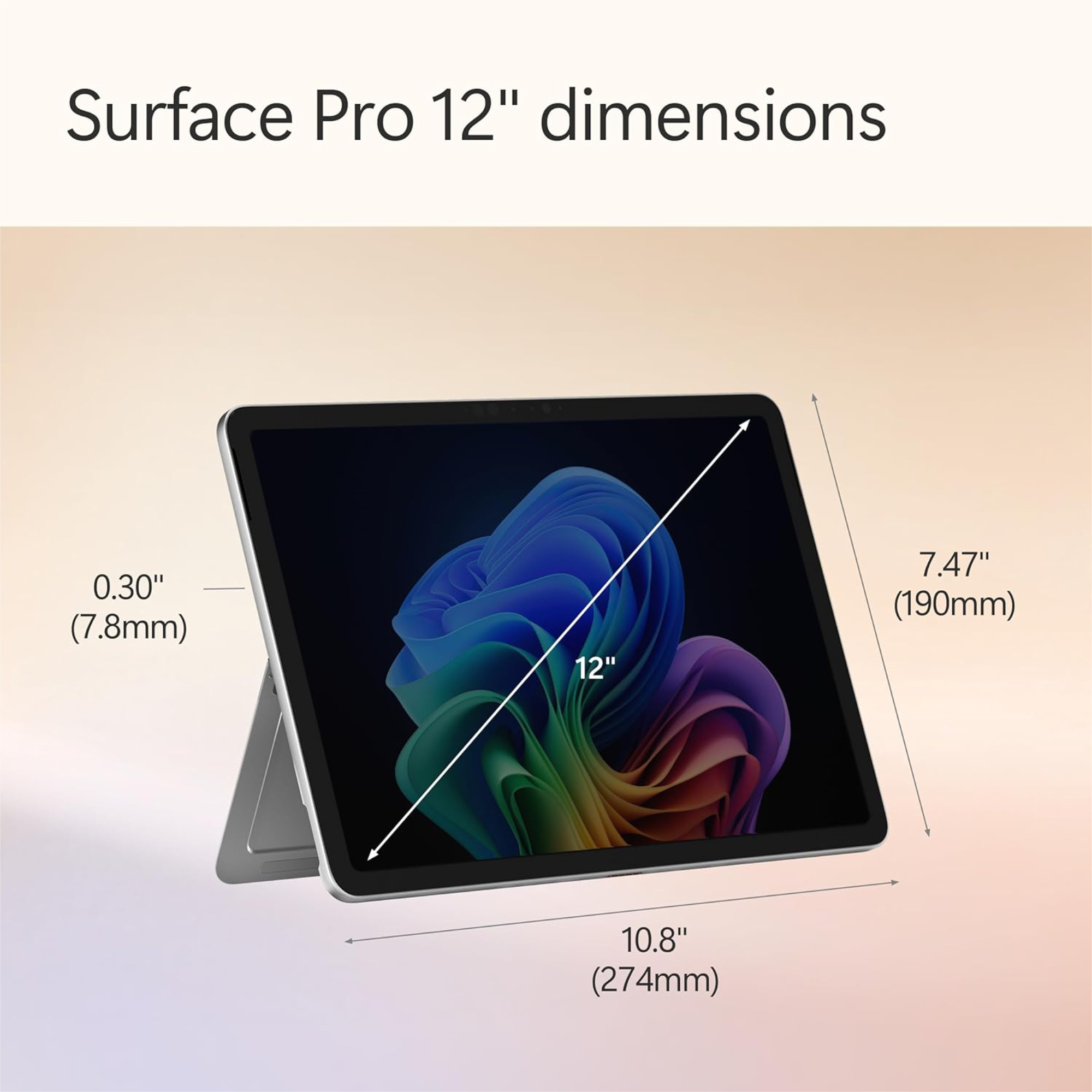 Microsoft Surface Pro 12 Copilot+ PC Qualcomm Snapdragon X Plus