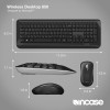 Refurbished Microsoft Wireless Desktop 850 Keyboard and Mouse Set Black - US Keyboard Layout