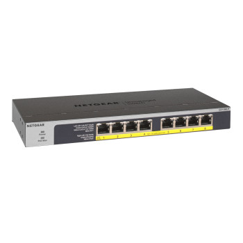NETGEAR ProSAFE GS108LP Unmanaged 1000Mbps Gigabit Ethernet 8-Ports Network Switch - Black