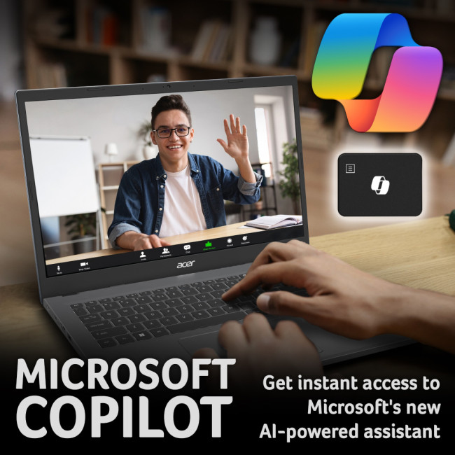 Acer Aspire Go 14 laptop AMD Ryzen 3 7320U 8GB RAM 256GB SSD 14" Windows 11 Home Laptop