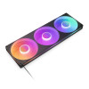 NZXT F420 RGB Core 140mm Pc Case Fans Black Triple Pack