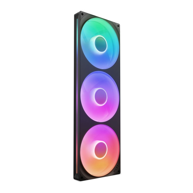 NZXT F420 RGB Core 140mm Pc Case Fans Black Triple Pack