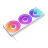 NZXT F420 RGB Core 140mm Pc Case Fans White Triple Pack