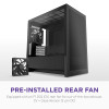 NZXT H3 Flow Tempered Glass Micro-ATX Gaming PC Case Black