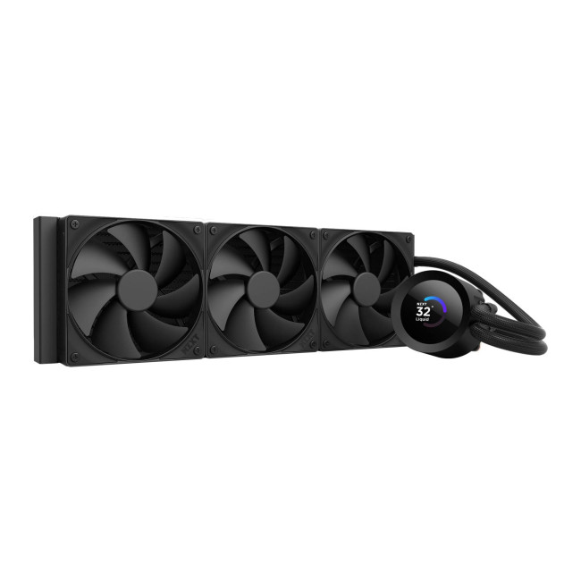 NZXT KRAKEN Plus 360 Intel/AMD AIO Liquid Cooler w/ 1.54" LCD - Black