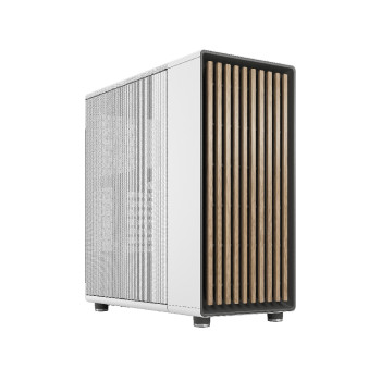 Fractal Design North Mesh Side Panel ATX Mid Tower PC Case - Chalk White