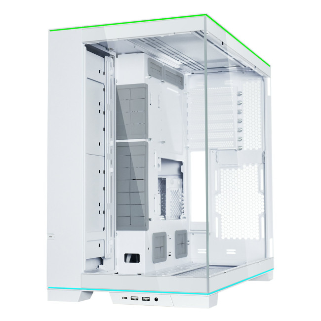 Lian Li O11 Dynamic EVO RGB Tempered Glass Mid Tower Gaming PC Case - White