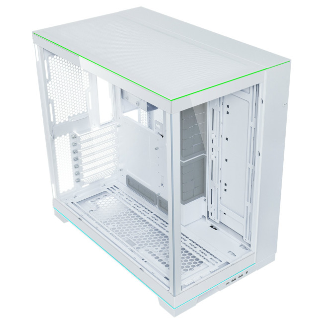 Lian Li O11 Dynamic EVO RGB Tempered Glass Mid Tower Gaming PC Case - White