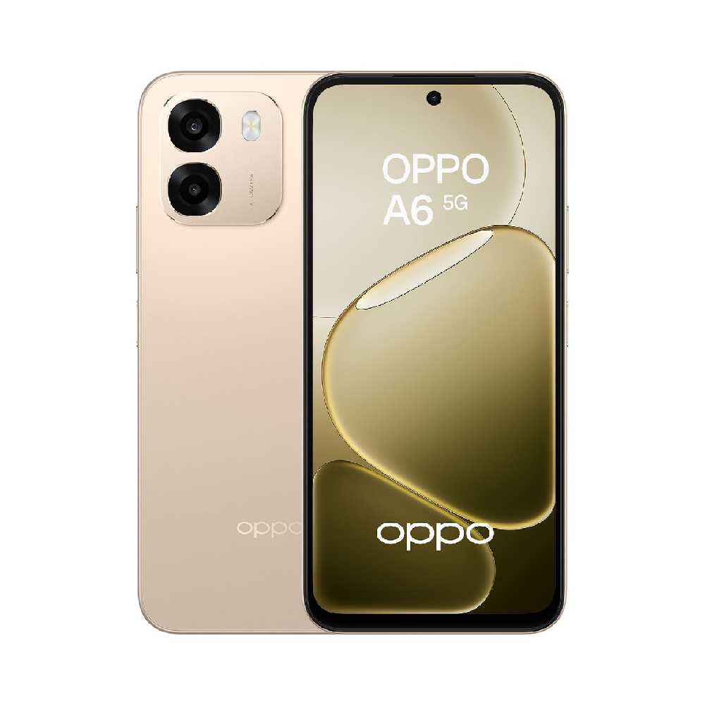 Oppo Aurora Gold Refurbished A6 5G Dimensity 6300 256Gb 6Gb Ram 6.75" Hd+ Lcd Dual Sim Smartphone
