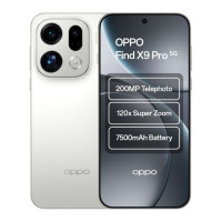 Refurbished OPPO Find X9 Pro MediaTek Dimensity 9500 512GB 16GB RAM 6.7" AMOLED 5G Dual SIM Android 16 Silk White