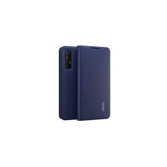 OPPO Find X2 Neo Phone Case, Magnetic Flip Leather Case, Wallet Case - Dark Blue