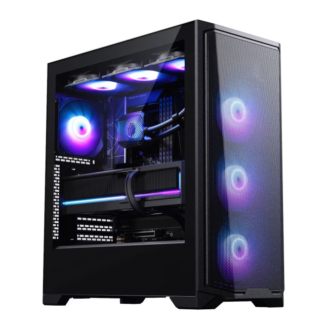 Phanteks Eclipse G370A Tempered Glass ATX Gaming PC Case - Black