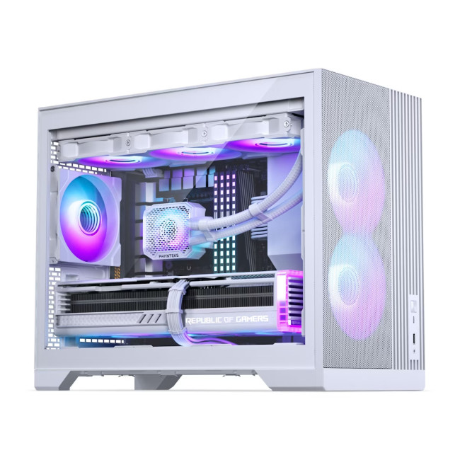 Phanteks XT M3 Fanless Tempered Glass Micro ATX PC Case - White