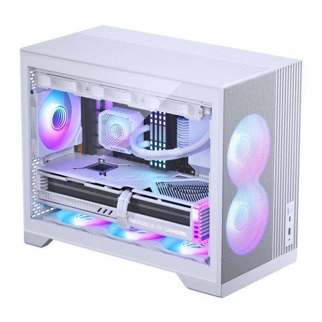 Phanteks XT M3 Fanless Tempered Glass Micro ATX PC Case - White