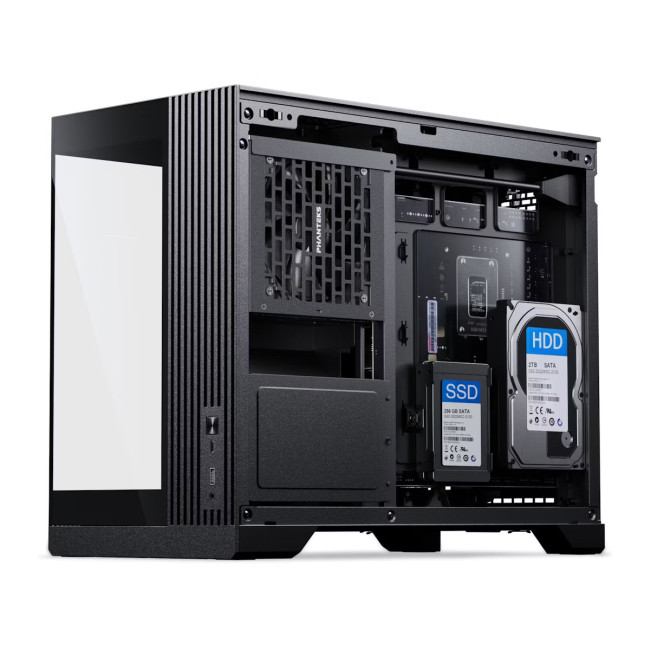 Phanteks XT V3 Tempered Glass Micro ATX PC Case - Black