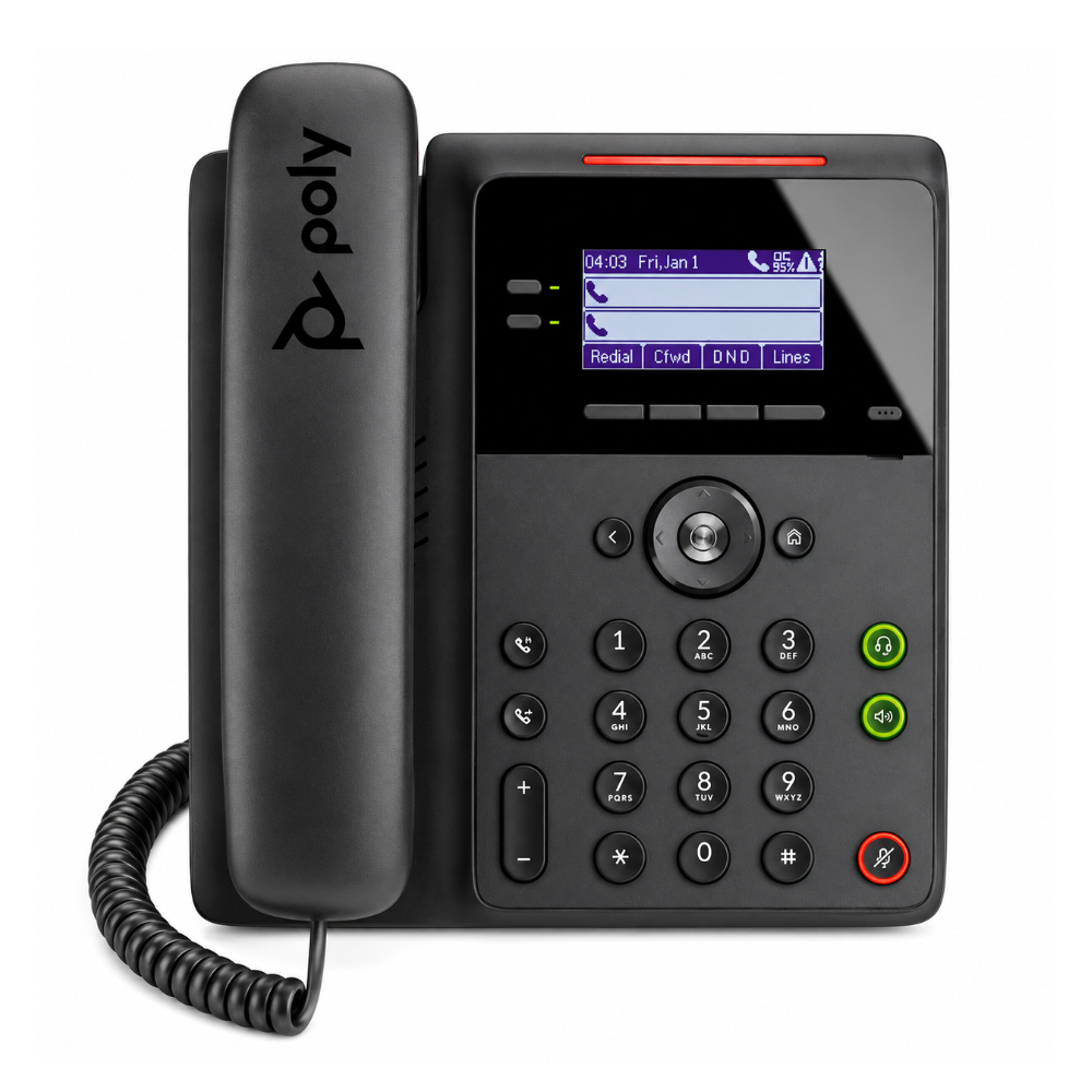 Poly Edge B10 2-line IP Desk Phone Includes PSU - EU