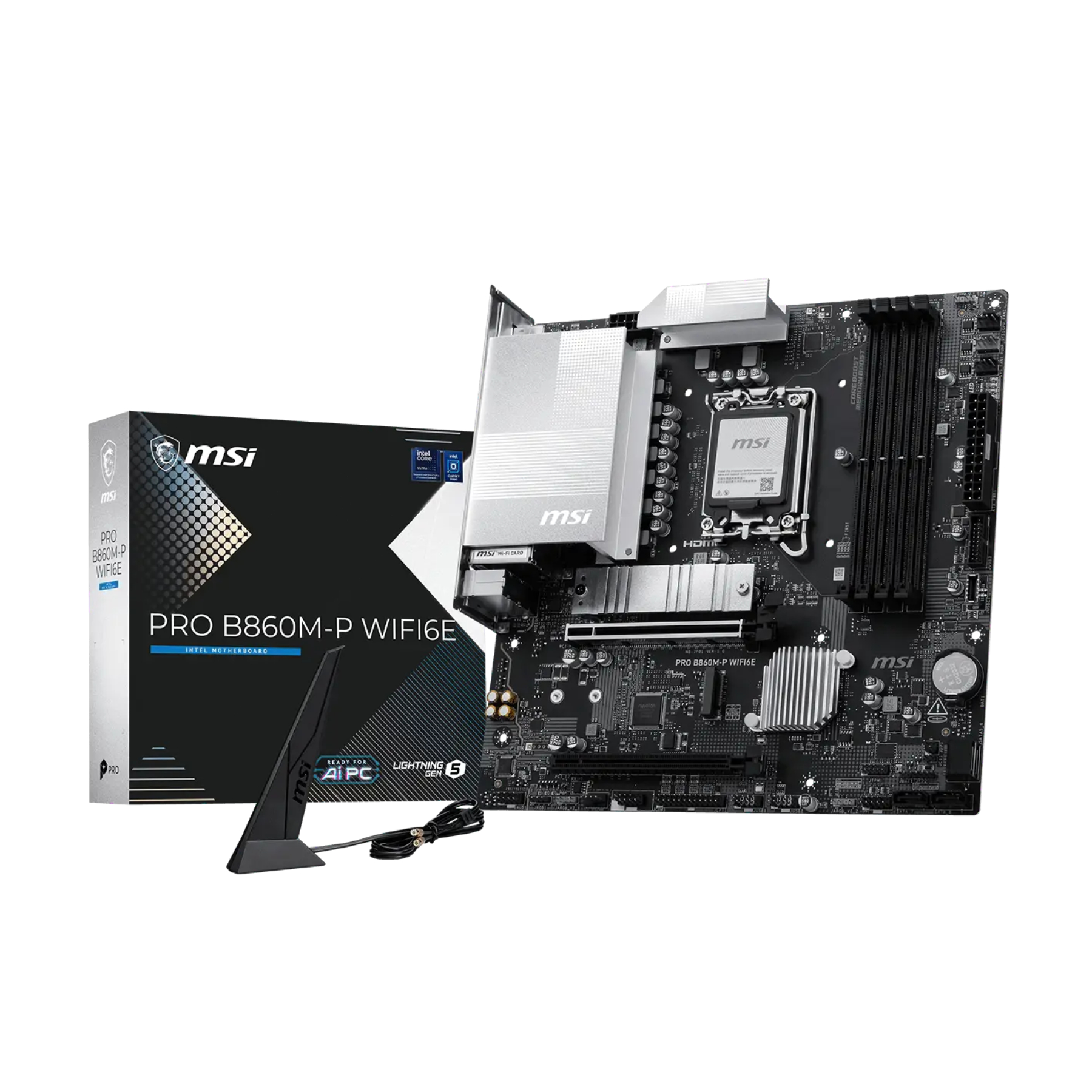 MSI PRO B860M-P WIFI6E Intel DDR5 Micro-ATX LGA 1851 Motherboard