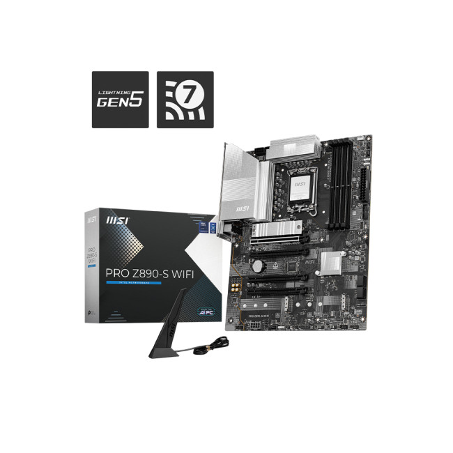 MSI PRO Z890-S WIFI DDR5 PCIe 5.0 ATX Motherboard