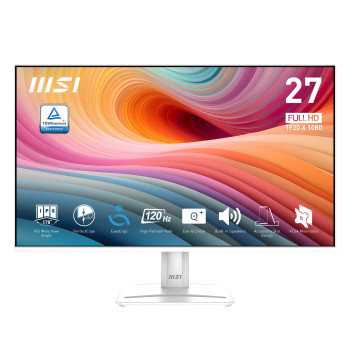 MSI PRO MP275W E2 27" Full HD IPS 120Hz 4ms Adaptive-Sync EyesErgo Business Monitor with Speakers