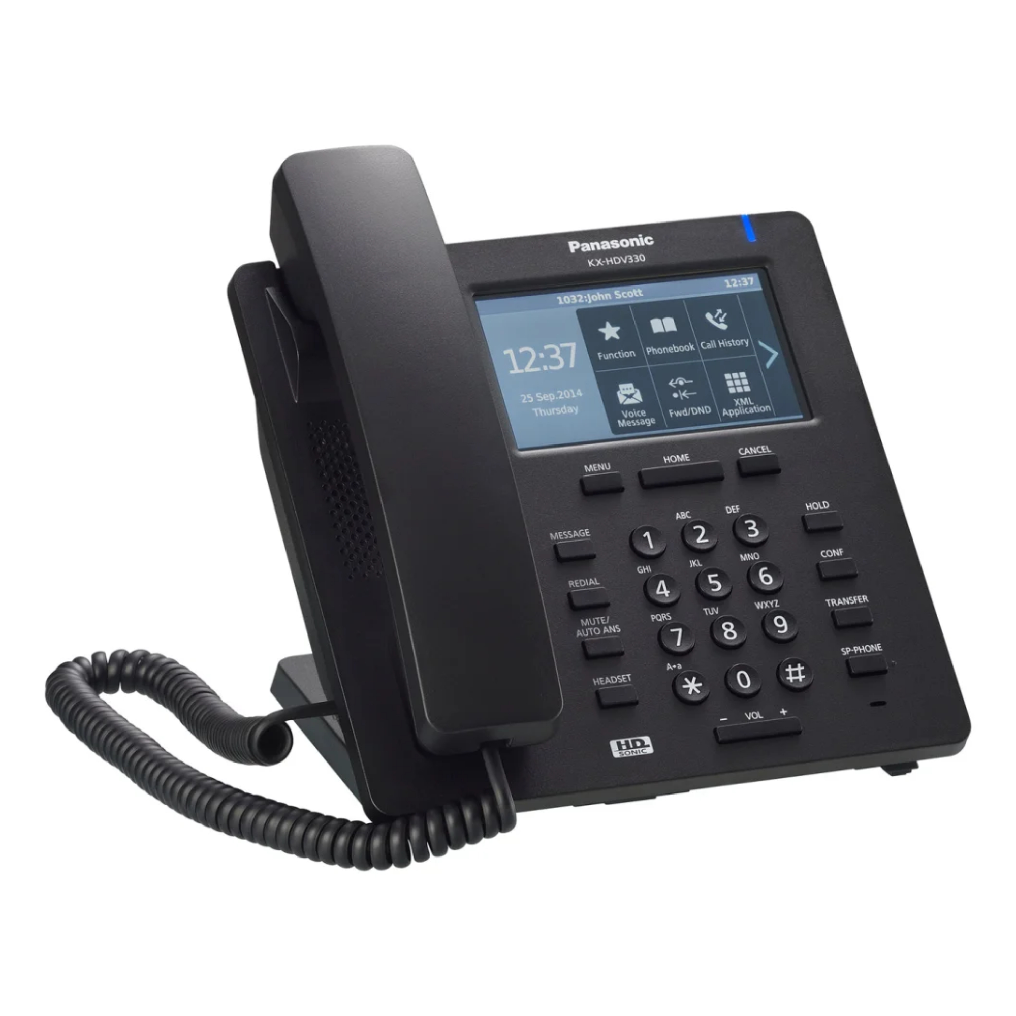 Panasonic KX-HDV330NEB IP Business Desk Phone PoE - Black
