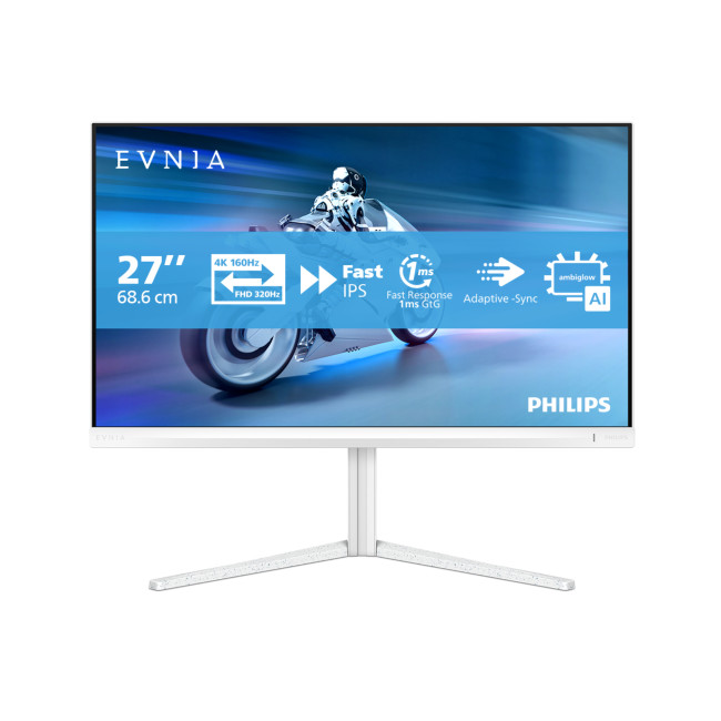 Philips Evnia 27M2N5901A/00 27" 4K 160Hz Fast IPS USB-C Height Adjustable Gaming Monitor