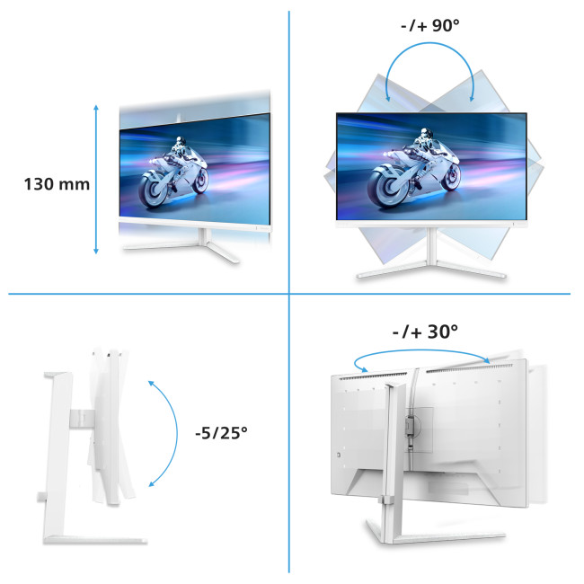 Philips Evnia 27M2N5901A/00 27" 4K 160Hz Fast IPS USB-C Height Adjustable Gaming Monitor