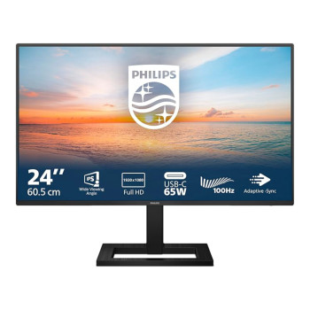 Philips 24E1N1300AE/00 23.8" Full HD IPS LED 120Hz 1ms USB-C Height Adjustable Monitor with Speakers