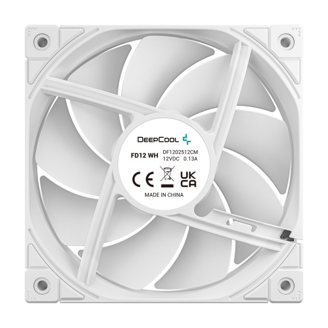 DeepCool FD12 120mm PWM PC Case Fan - White 3 Pack