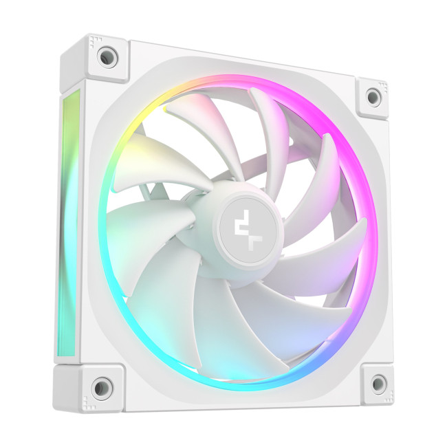 DeepCool FL12 120mm PWM PC Case Fan - White 3 Pack