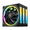 DeepCool FL12 120mm PWM Reverse PC Case Fan - Black 3 Pack