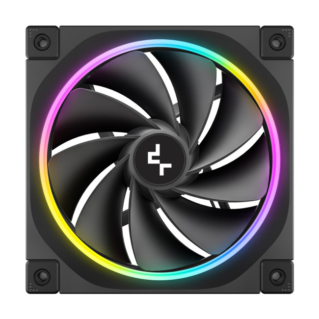 DeepCool FL12 120mm PWM Reverse PC Case Fan - Black 3 Pack