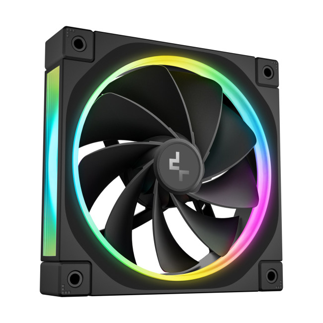 DeepCool FL12 120mm PWM Reverse PC Case Fan - Black 3 Pack