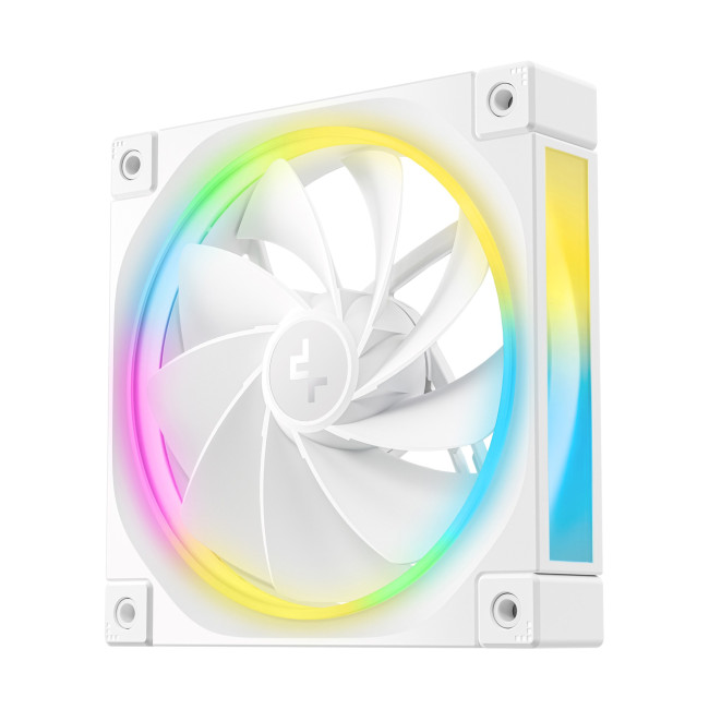 DeepCool FL12 120mm PWM Reverse PC Case Fan - White 3 Pack