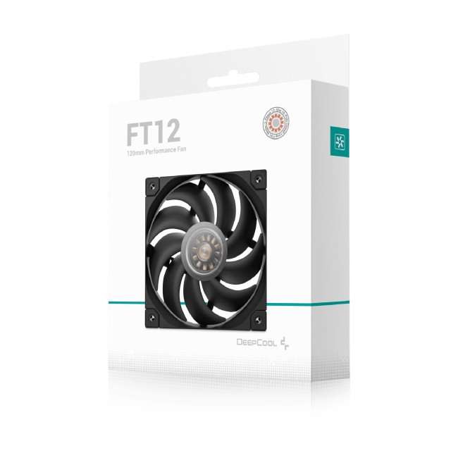 DeepCool FT12 120mm PWM PC Case Fan - Black