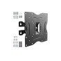 RICOO R12 TV and Monitor Bracket Tilt Swivel Approx 13-32-inch for LED LCD Black