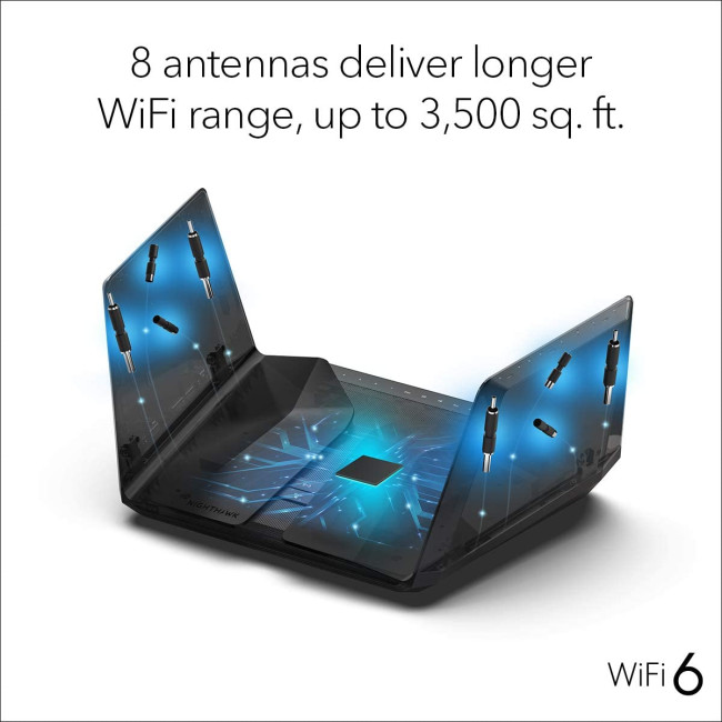 Netgear Nighthawk 12-Stream Dual-Band 6Gbps Wi-Fi 6 Router