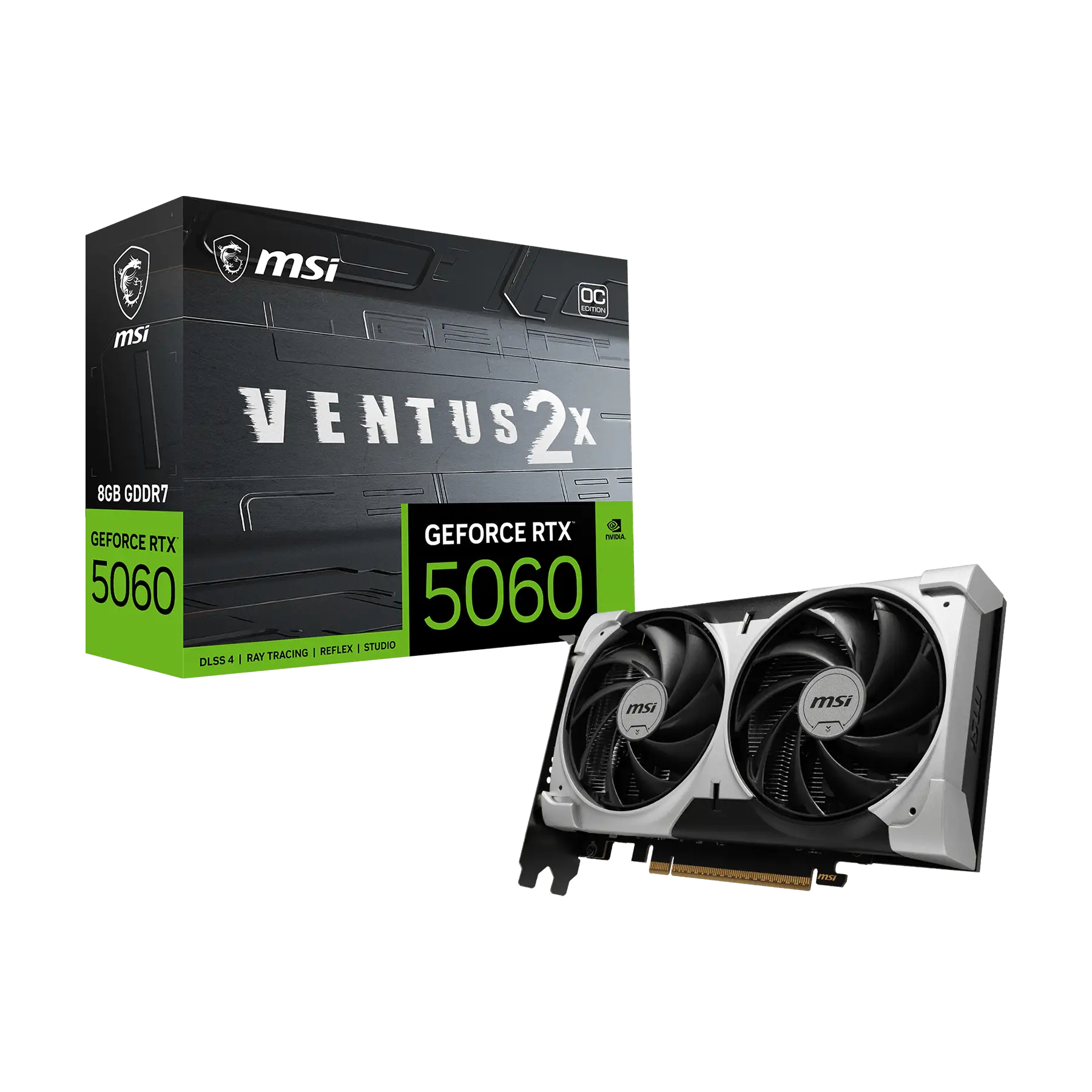 MSI GeForce RTX 5060 8G VENTUS 2X OC V1 8GB Graphics Card
