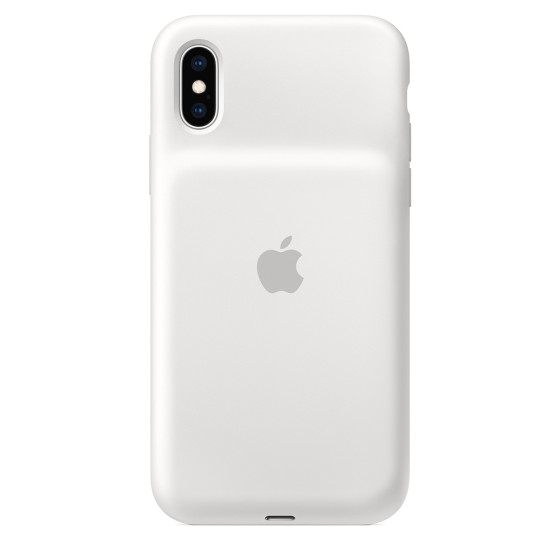 MRXL2ZM/A mobile phone Smart battery case Designed For	iPhone XS, Silicone White
