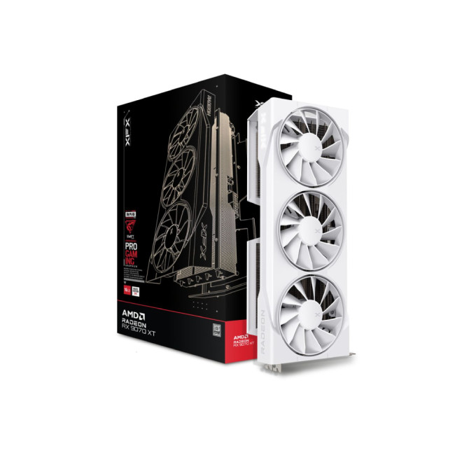 XFX AMD Radeon RX 9070XT Swift 16GB Graphics Card - White