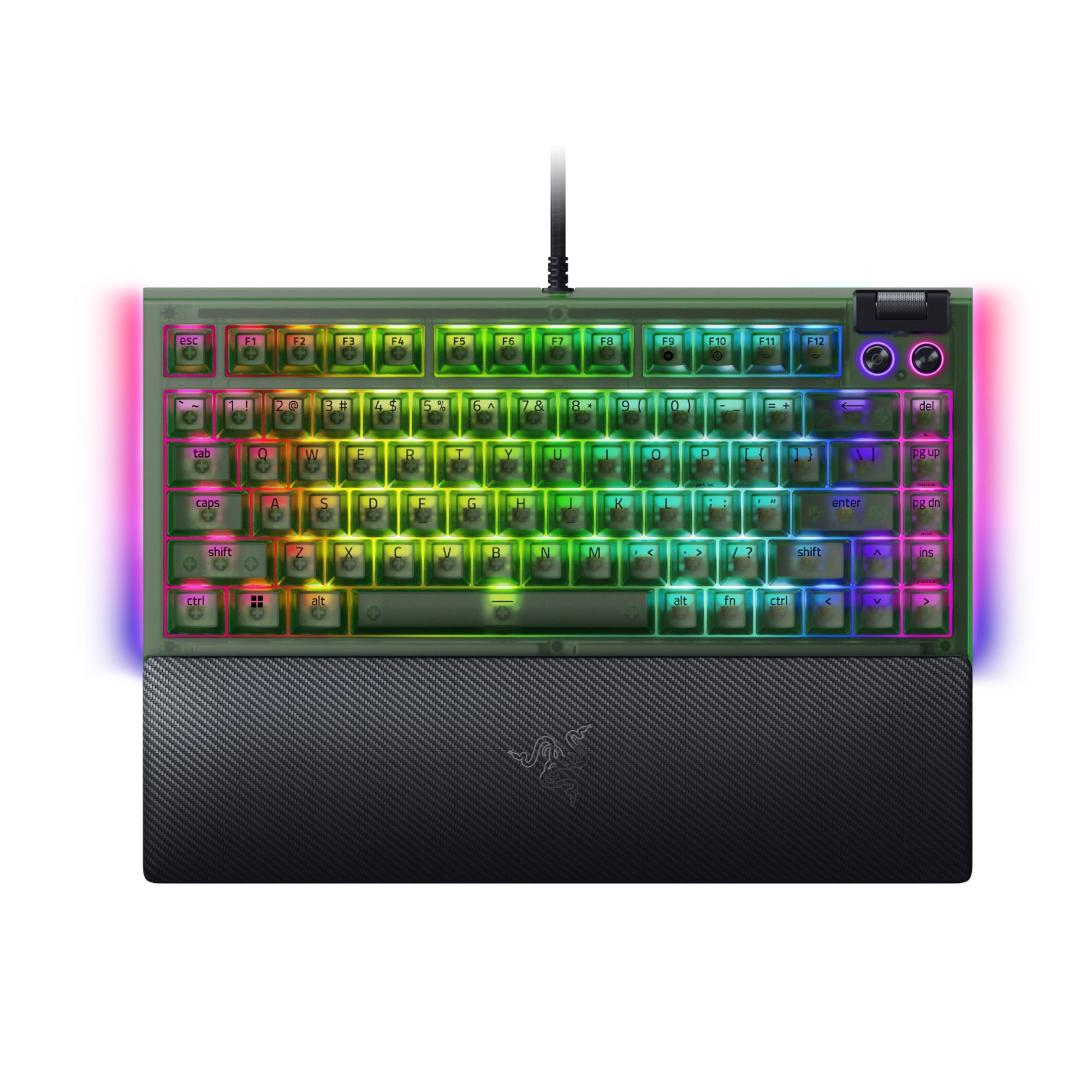 Razer Green Blackwidow V4 75% Rgb Orange Switch Mechanical Gaming Keyboard Edition