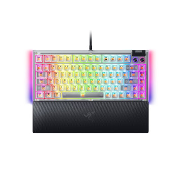 Razer BlackWidow V4 75% RGB Orange Switch Mechanical Gaming Keyboard White Edition