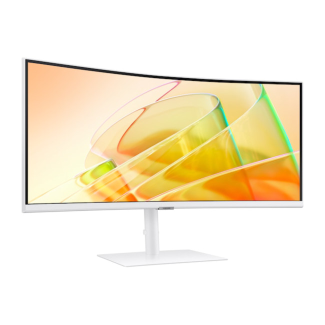 Samsung ViewFinity S6 LS34C650TAUXXU 34" UWQHD 100Hz 5ms Height Adjustable Curved Monitor with Speakers