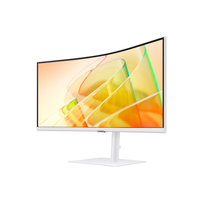 Samsung ViewFinity S6 LS34C650TAUXXU 34" UWQHD 100Hz 5ms Height Adjustable Curved Monitor with Speakers
