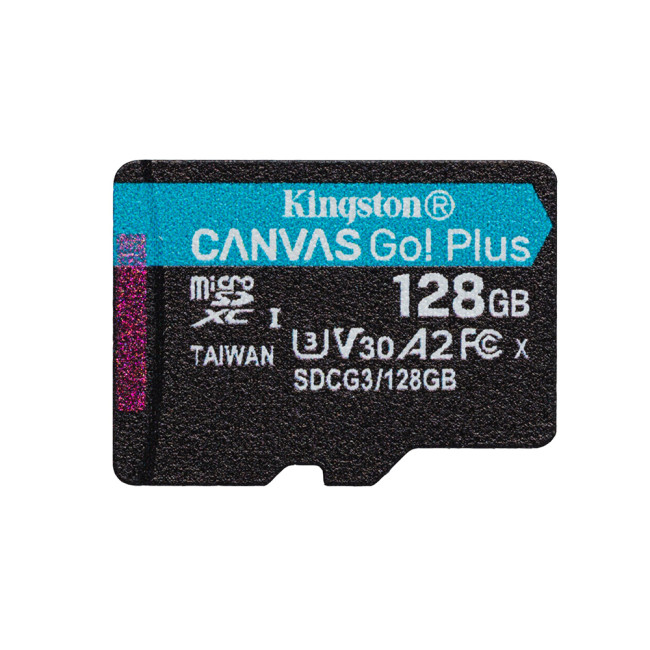 Kingston Technology Canvas Go! Plus 128GB MicroSD Class10 UHS-I Memory Card
