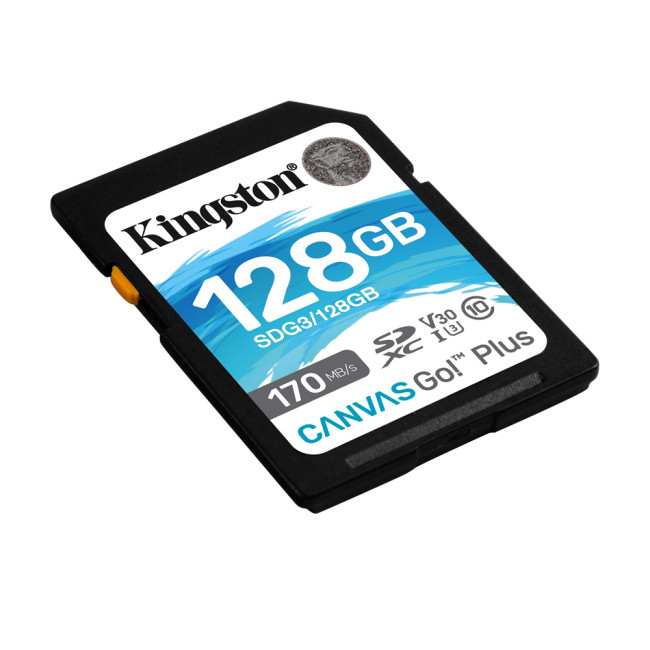 Kingston Technology Canvas Go! Plus Memory Card 128 GB SD UHS-I Class 10