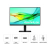 Samsung ViewFinity S6 LS24D600UAUXXU 24" IPS QHD 100Hz 5ms USB-C Height Adjustable Monitor